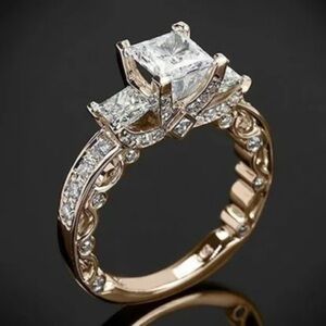 Elegant Gold Diamond Ring